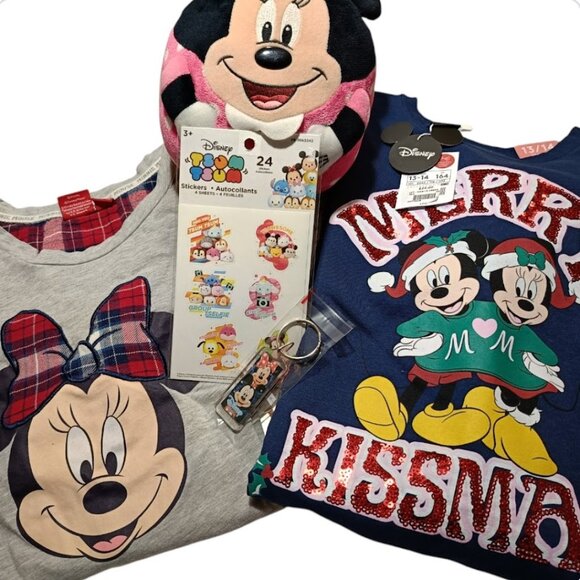 Disney Other - Disney Mickey and Minnie Lot of 5 items Dress, Top, Accesoires